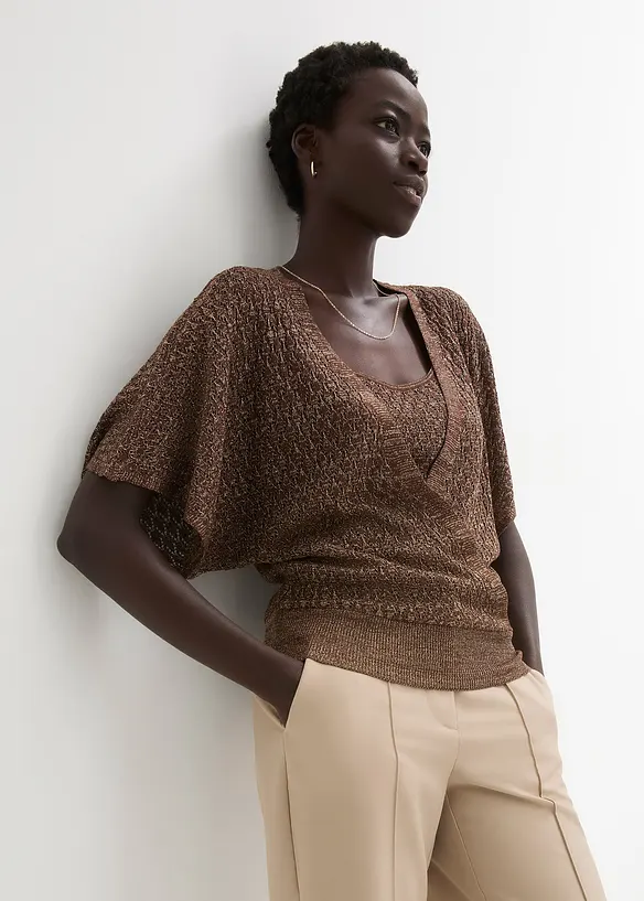 Pull ajouré, bonprix