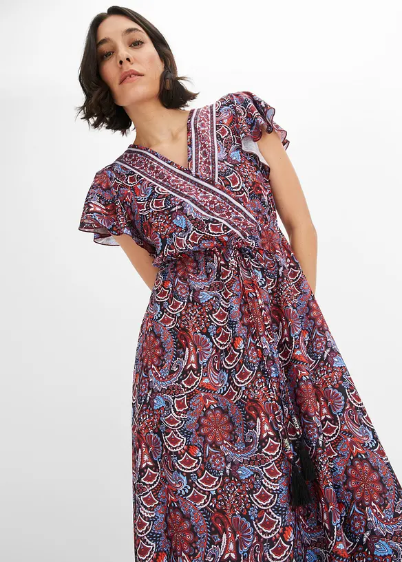Bedrucktes Jersey-Maxikleid, bonprix