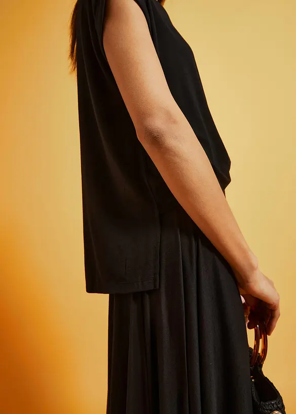 Oversize-Shirt aus fließender Viskose, bonprix