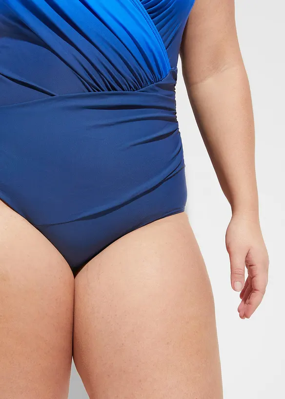 Maillot 1 pièce sculptant effet croisé, maintien modéré, bonprix