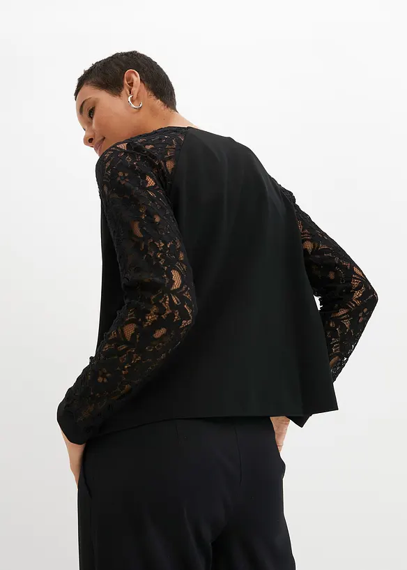 Blazer mit Spitzenärmeln, bonprix