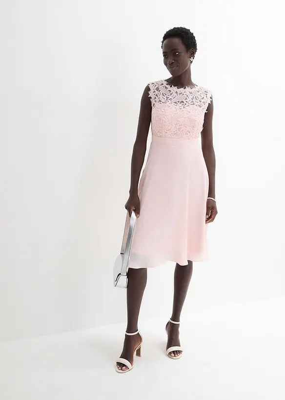 Minikleid mit Spitze, bonprix