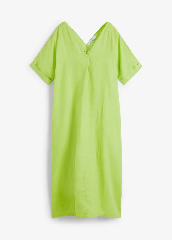 Robe caftan 100 % lin, bonprix
