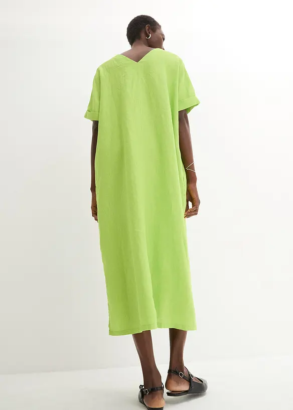 Robe caftan 100 % lin, bonprix