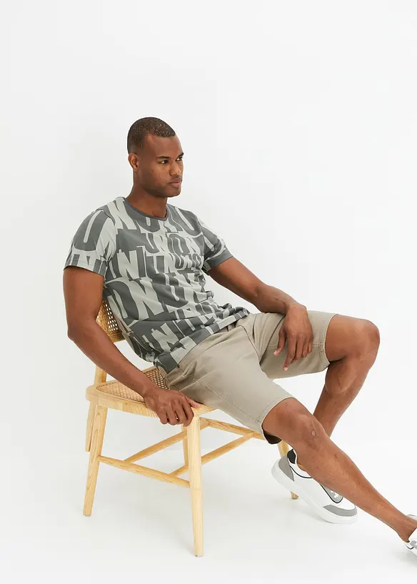 Lot de 2 bermudas en jean extensible, regular, bonprix
