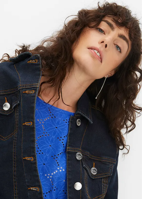 T-shirt en broderie anglaise, bonprix