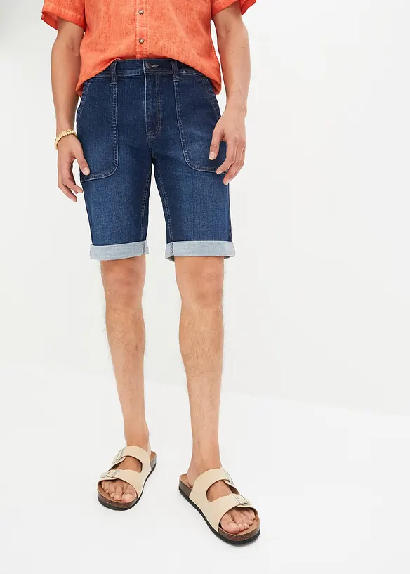 Bermuda en jean extensible, Regular Fit, bonprix