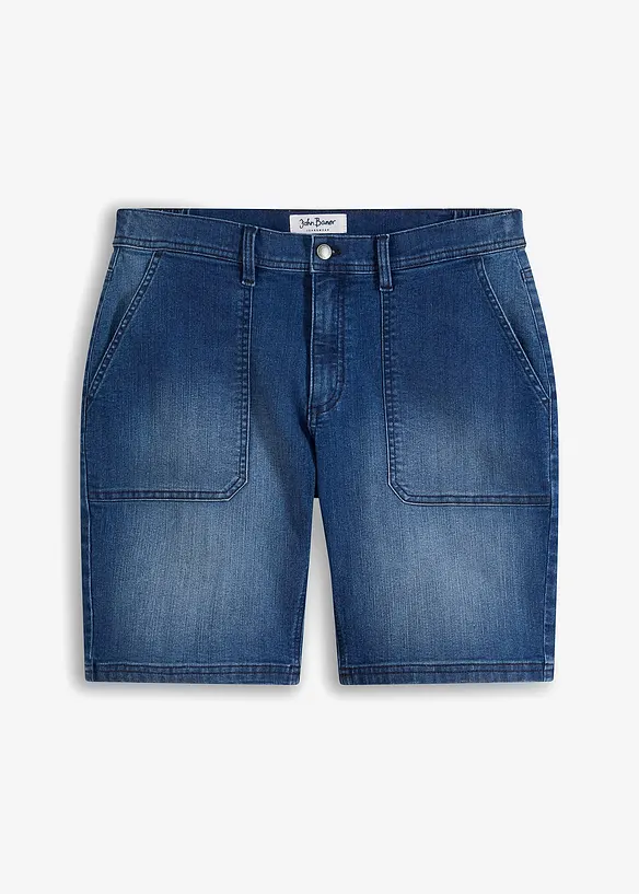 Bermuda en jean extensible, Loose, bonprix