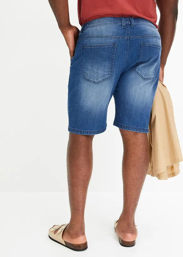 Bermuda en jean extensible, Loose, bonprix