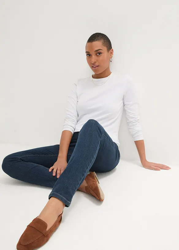 Jegging taille haute et &eacute;lastiqu&eacute;e, bonprix