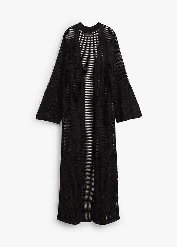 Gilet long en maille, bonprix