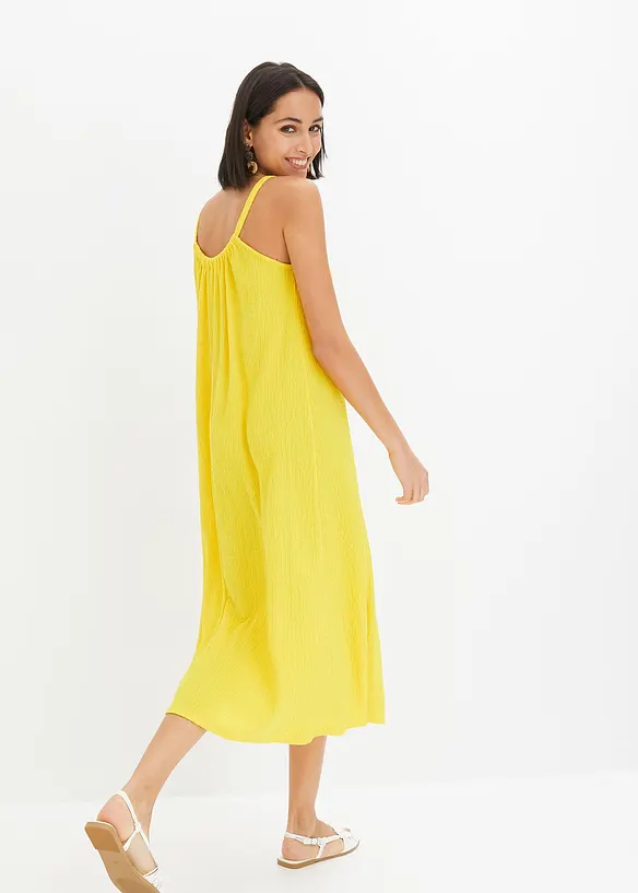 Trägerkleid aus leichtem Crêpe, bonprix