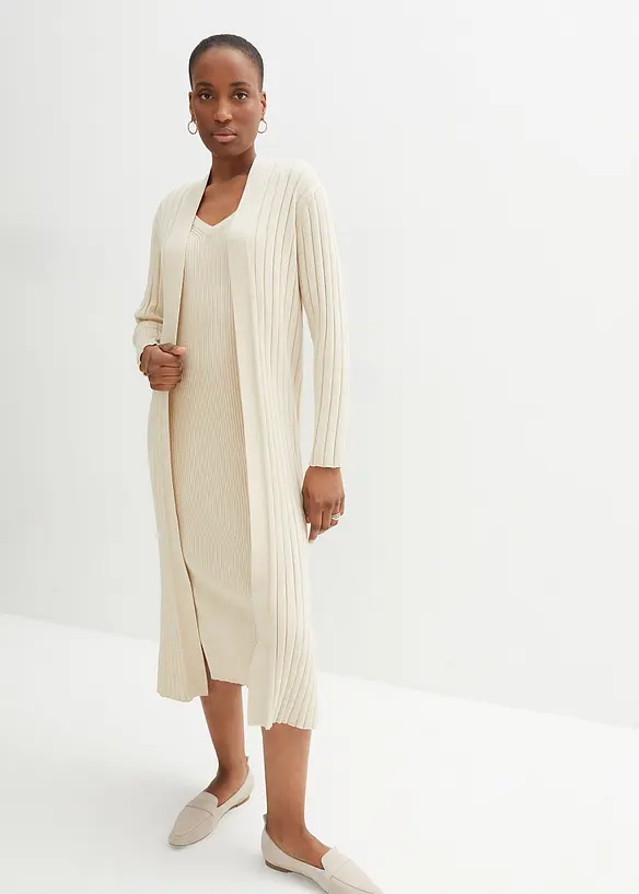 Strickmantel mit Seidenanteil, bonprix