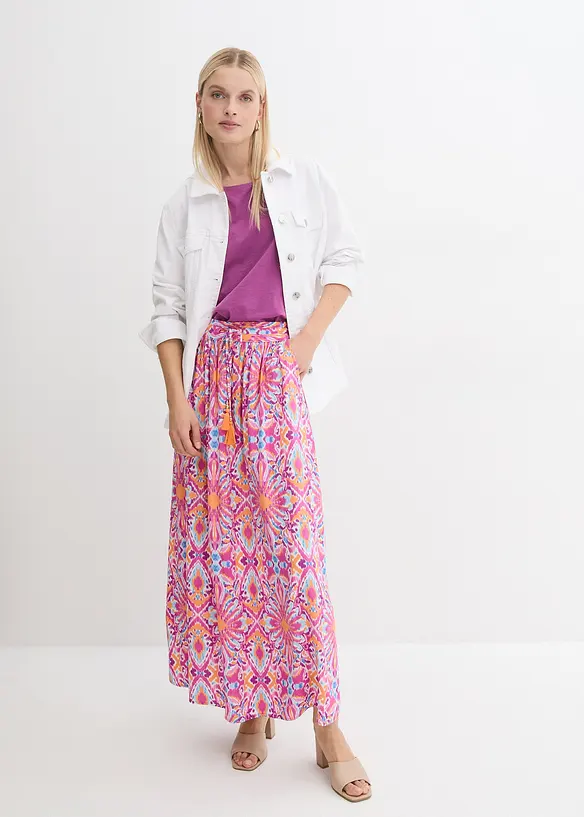 Jupe longue en viscose fluide, bonprix