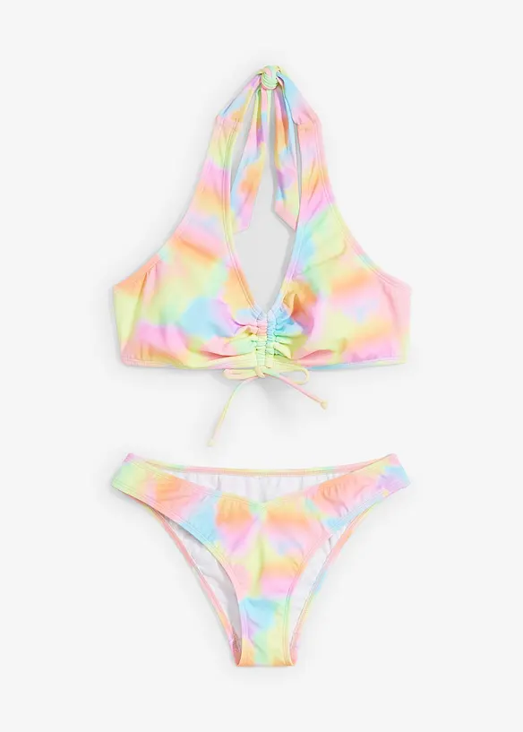 Neckholder-Bikini mit Raffung (2-tlg.Set), bonprix