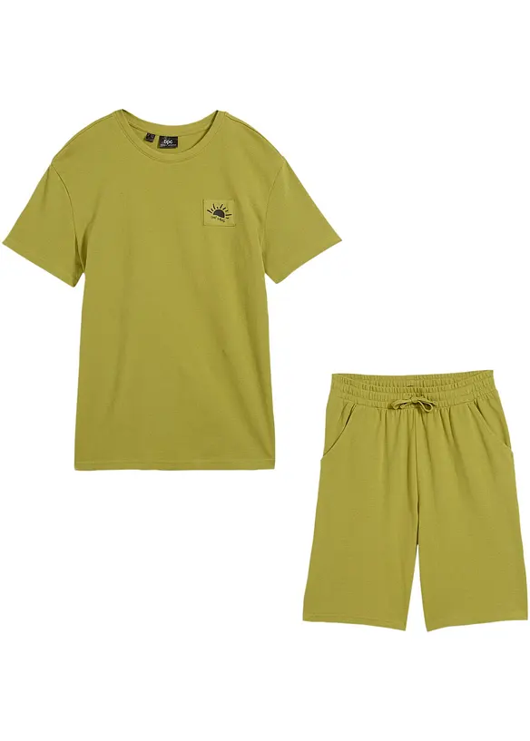 T-Shirt und kurze Hose aus Bio Baumwolle (2-tlg.Set), bonprix