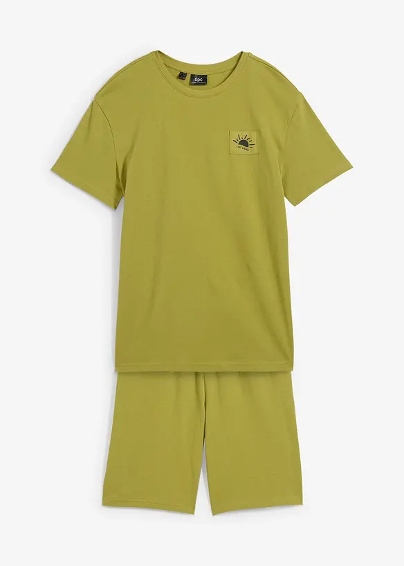T-Shirt und kurze Hose aus Bio Baumwolle (2-tlg.Set), bonprix