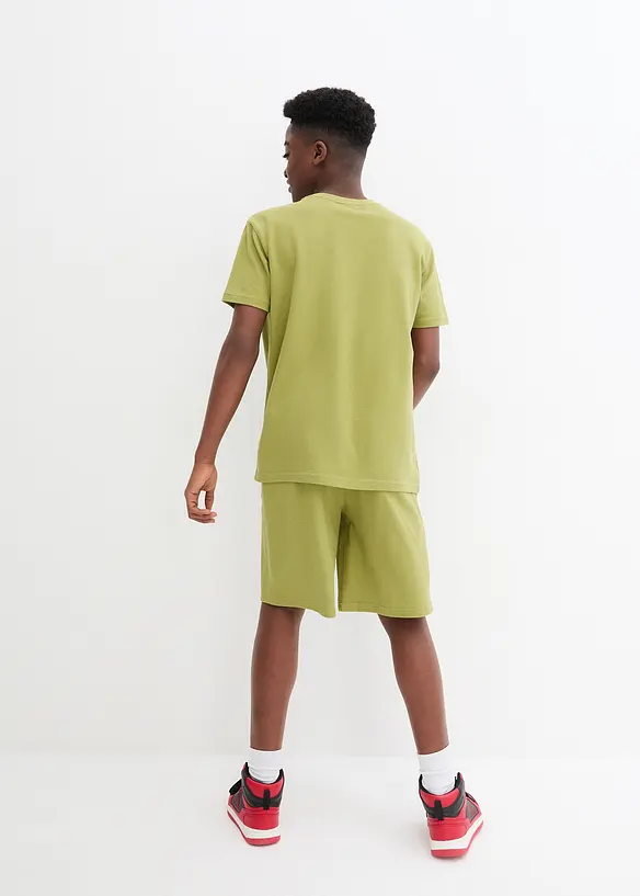 T-Shirt und kurze Hose aus Bio Baumwolle (2-tlg.Set), bonprix