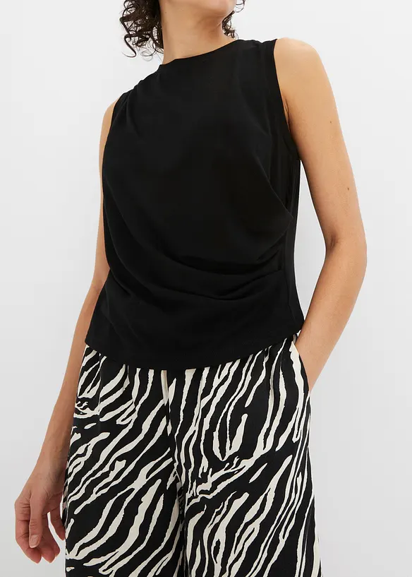 T-shirt avec drapé, bonprix