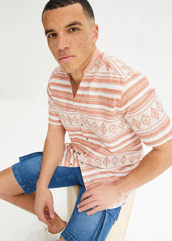 Chemise manches courtes imprimée, bonprix