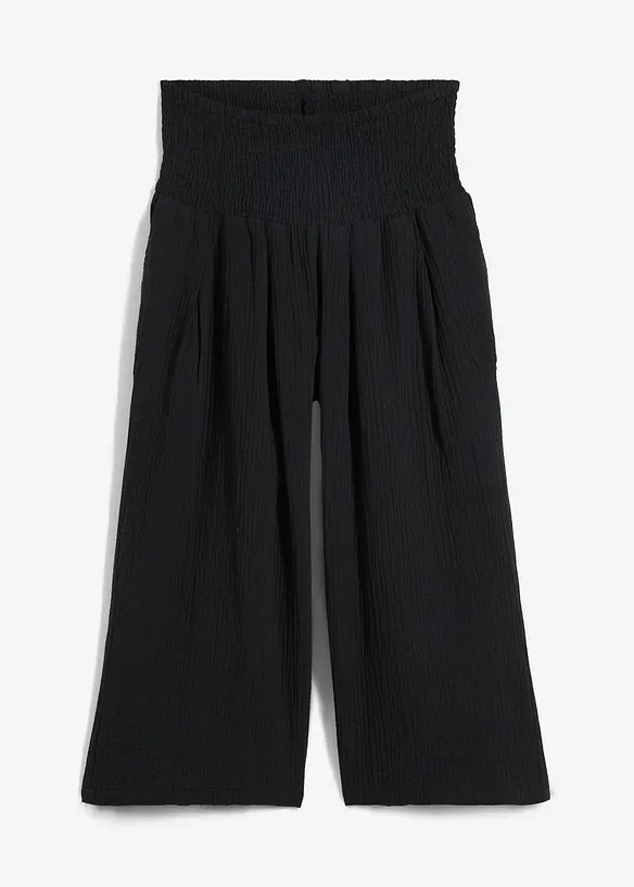 Capri-Hose aus softem Musselin, bonprix