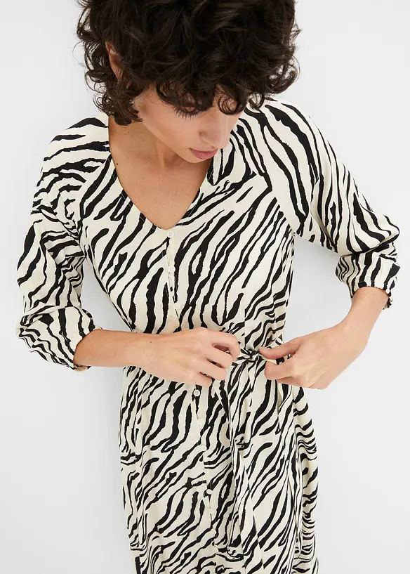 Midikleid aus fließender Viskose, bonprix