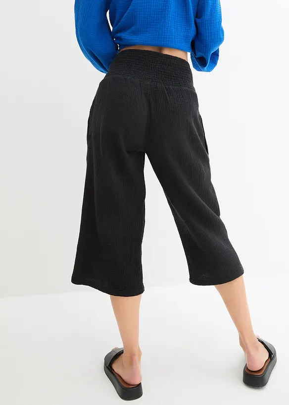 Capri-Hose aus softem Musselin, bonprix