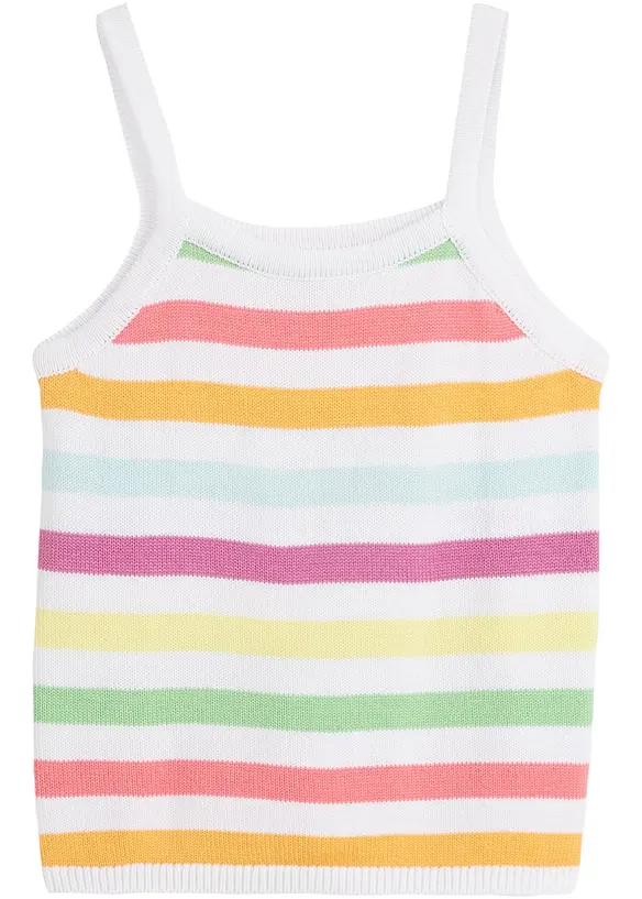 Top en maille fille aspect crochet, bpc bonprix collection
