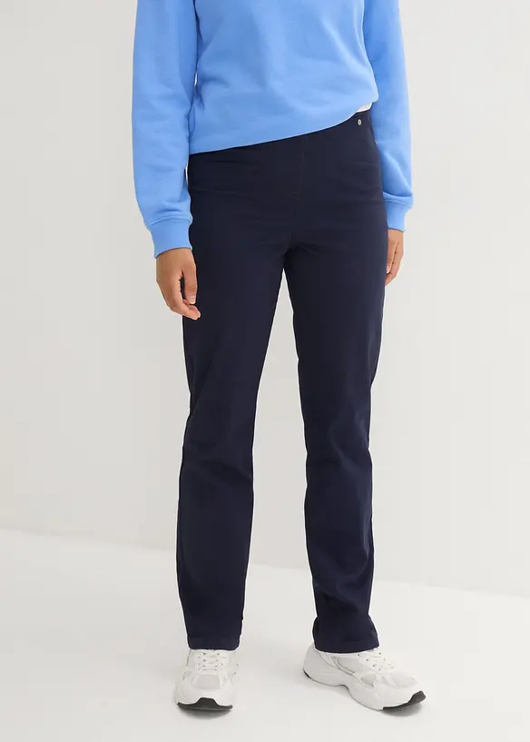 Pantalon &agrave; enfiler avec taille confortable, Straight, bonprix