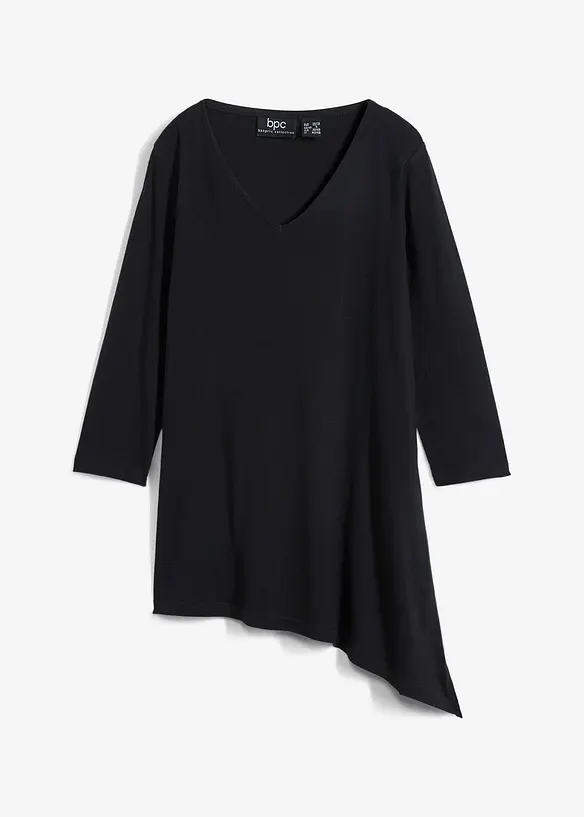 T-shirt long en coton et viscose, bonprix