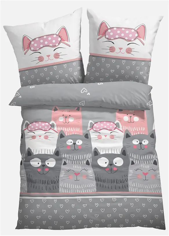 Bettwäsche mit Katze, bonprix