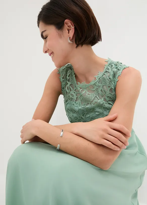 Maxikleid mit Spitze, bonprix