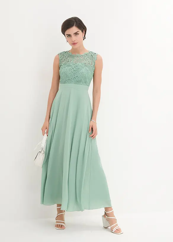 Maxikleid mit Spitze, bonprix