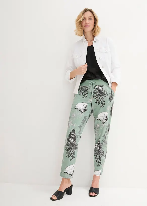 Pantalon en molleton de coton mélangé, bonprix