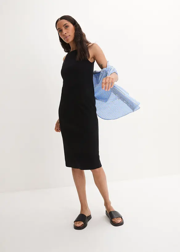 Robe  en jersey coton extensible, bonprix