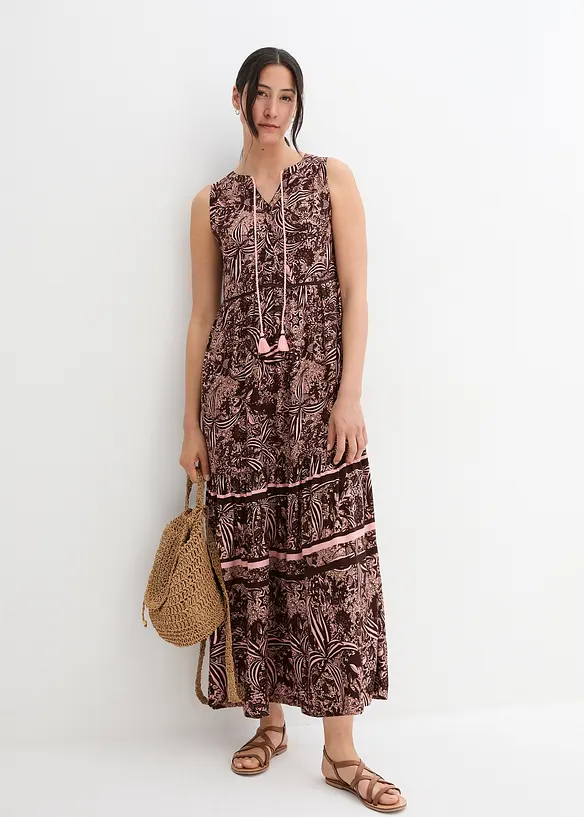 Maxikleid aus fließender Viskose, bonprix