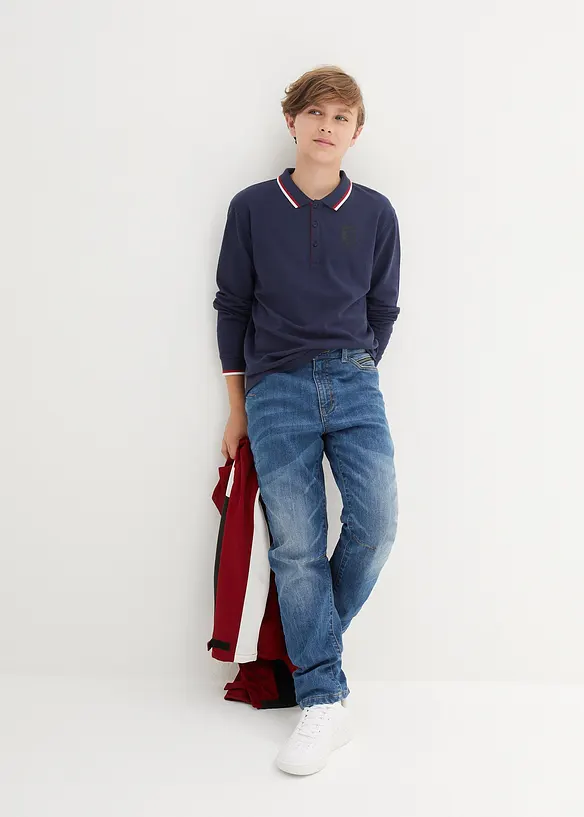 Jean thermique slim avec doublure en flanelle, fuselé, bonprix