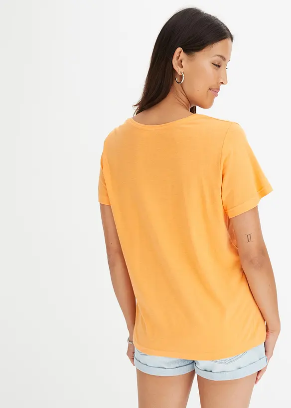T-shirt en coton et viscose, bonprix