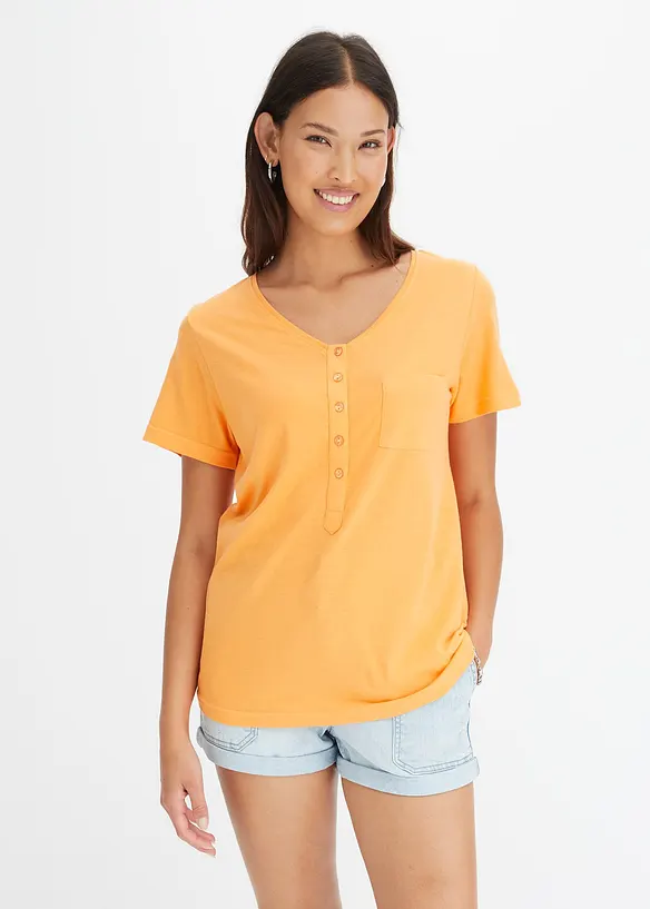 T-shirt en coton et viscose, bonprix