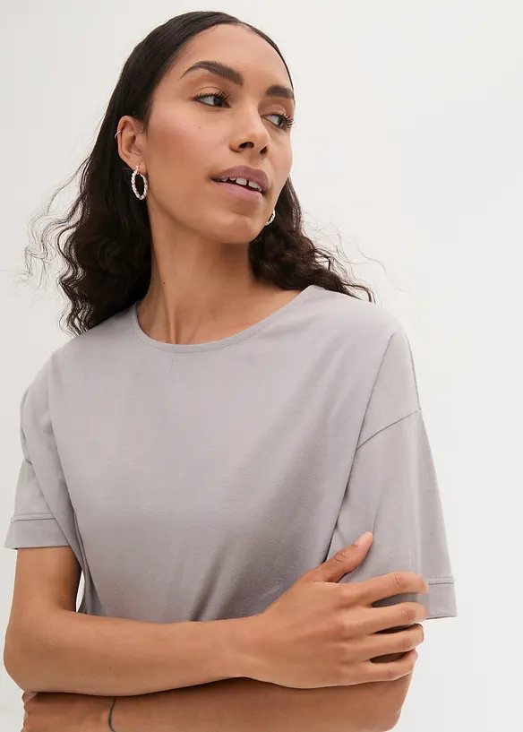 Oversize T-Shirt aus reiner Baumwolle, bonprix
