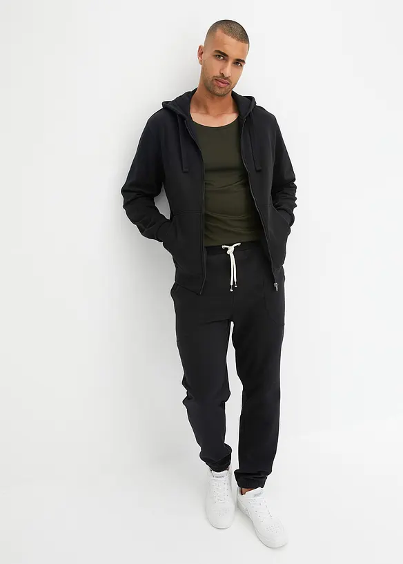 Sweat zipp&eacute; &agrave; capuche, regular, bonprix