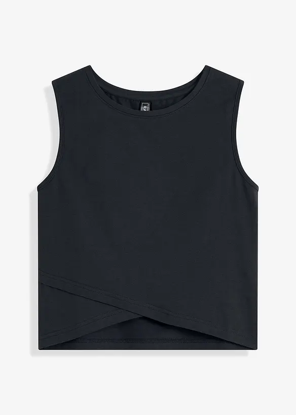 Crop top en coton extensible, bonprix