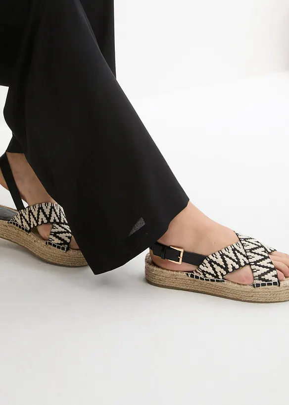 Weite Palazzo-Hose mit Bequembund, bonprix