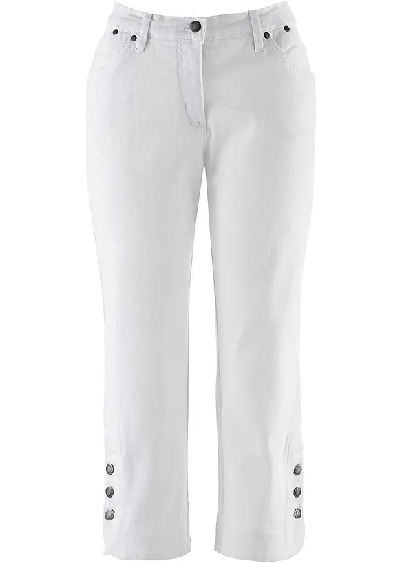 Jean corsaire, taille mi-haute, bonprix