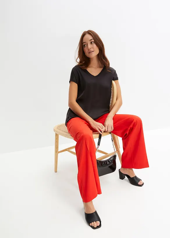Pantalon large à pinces, bonprix
