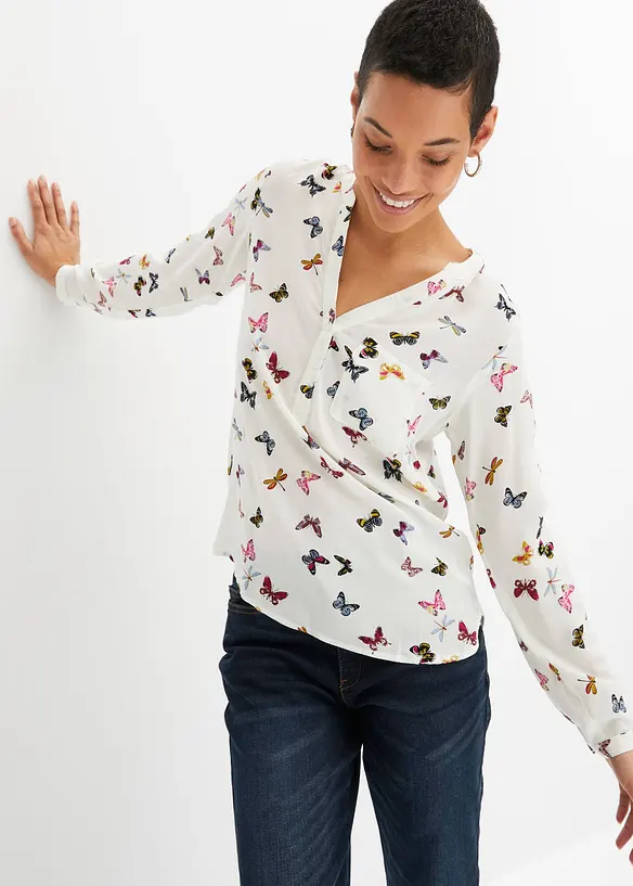 Bluse aus fließender Viskose, bonprix