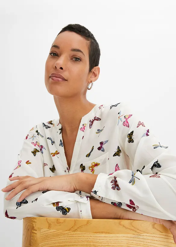 Bluse aus fließender Viskose, bonprix