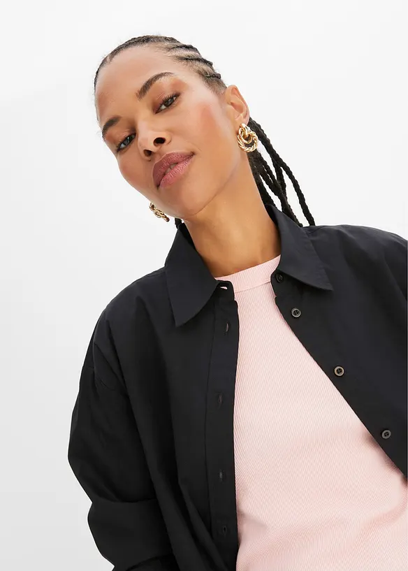 Chemise oversize 100% coton, bonprix