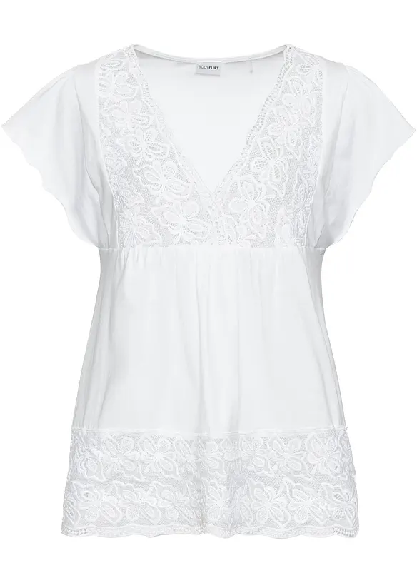 Shirt in Viskose-Baumwoll-Mix, bonprix