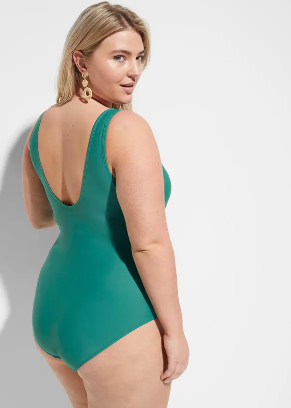 Maillot 1 pièce sculptant style croisé, maintien modéré, bonprix